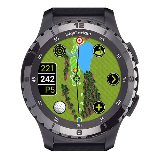 SkyCaddie LX5 Ceramic Golf GPS Smart Watch Ceramic/Black  