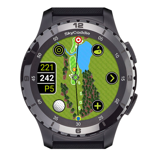 SkyCaddie LX5 Ceramic Golf GPS Smart Watch Ceramic/Black