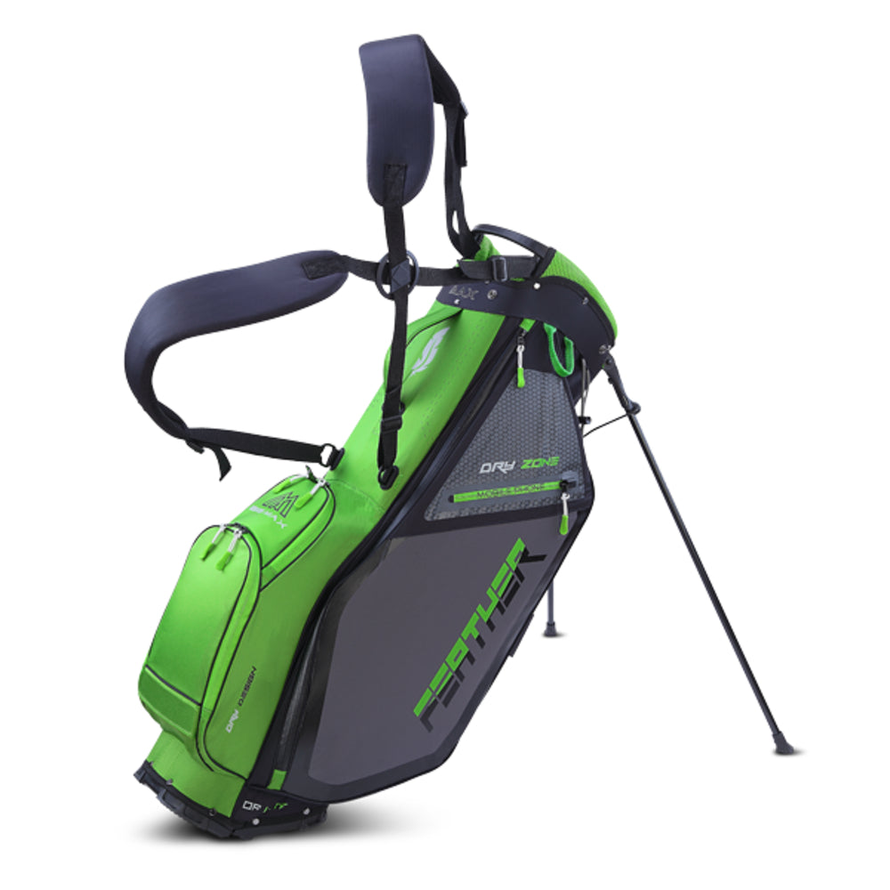 Big Max Dri Lite Feather Golf Stand Bag Lime/Black/Charcoal  