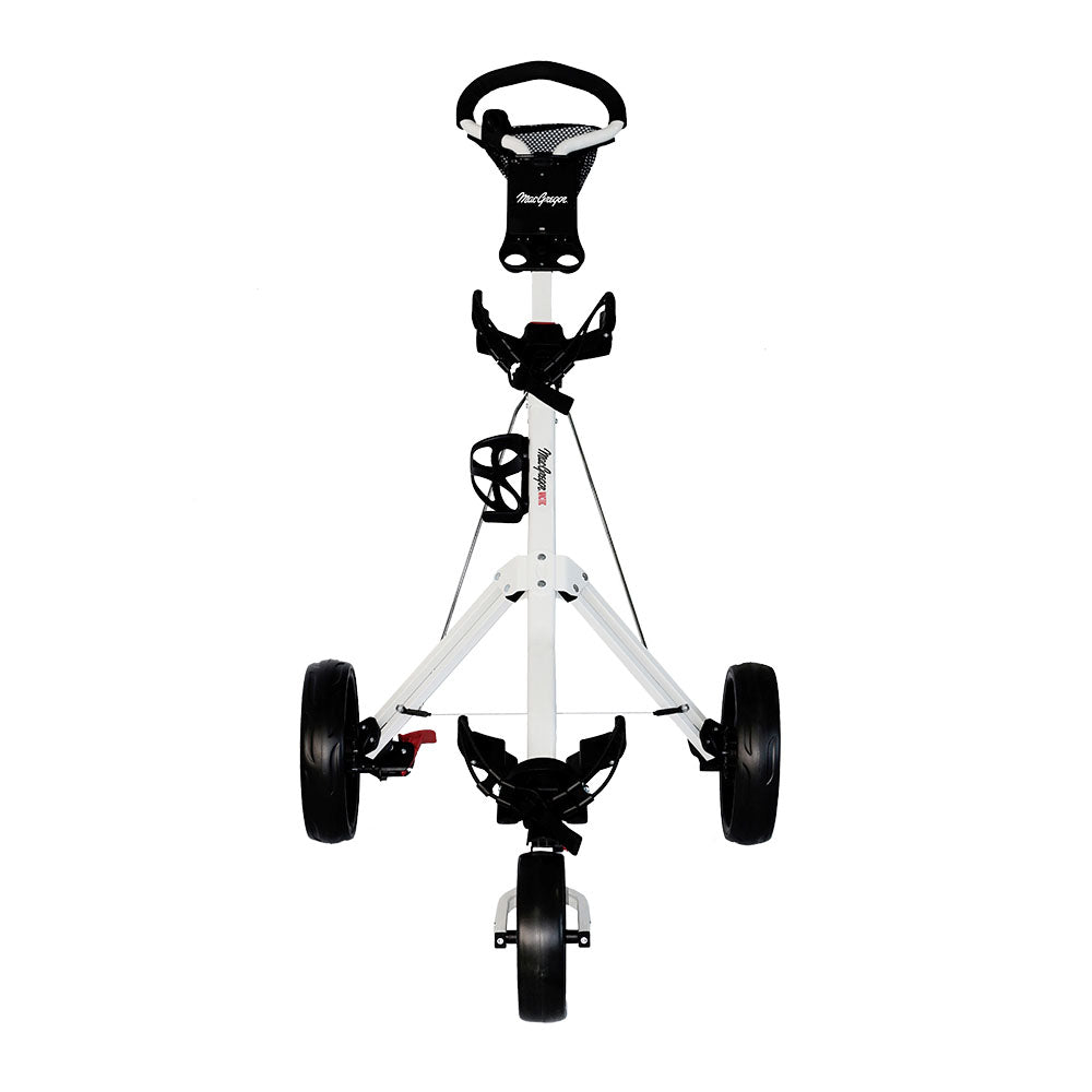 MacGregor MacTec 3 Wheeled Push Golf Trolley White  