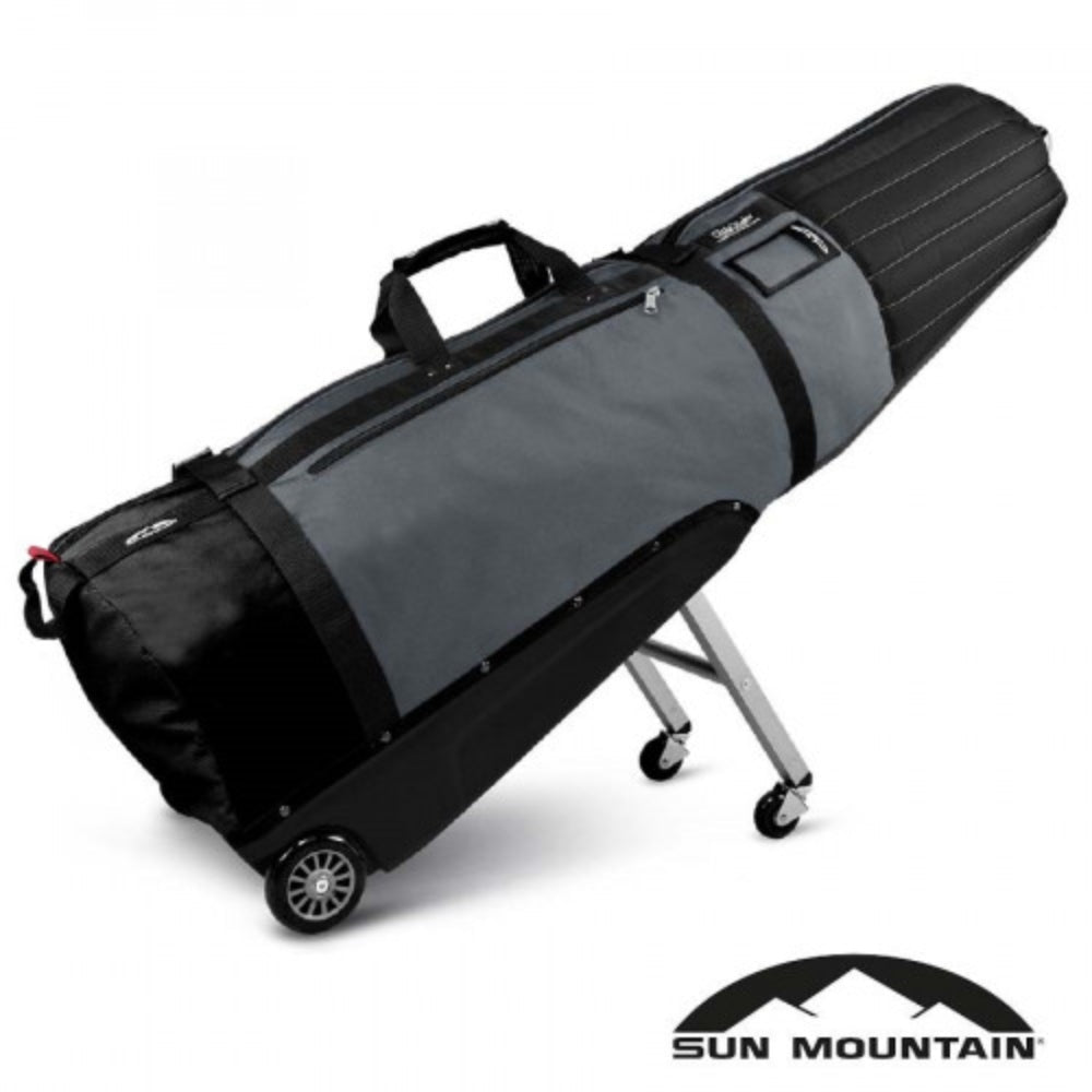 Sun Mountain ClubGlider Meridian Wheeled Golf Travel Bag Black/Gunmetal  