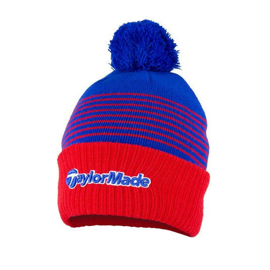 TaylorMade Golf Bobble Beanie Hat Red/Royal