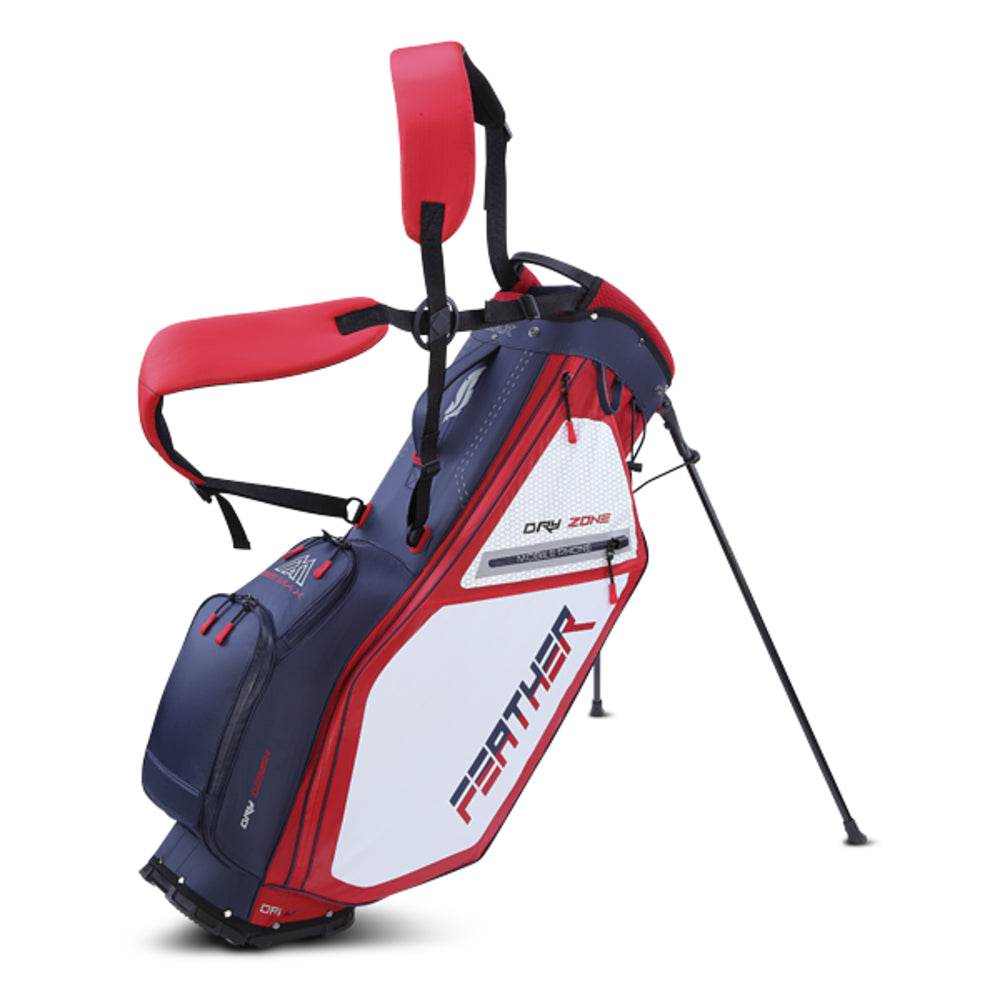 Big Max Dri Lite Feather Golf Stand Bag Navy/Red/White  