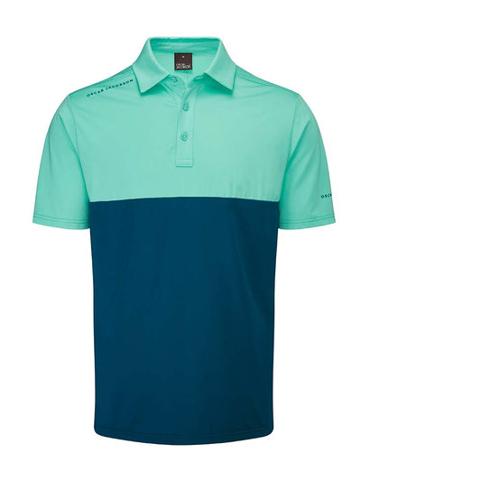 Oscar Jacobson Willow Polo Golf Shirt Teal/Aqua S 
