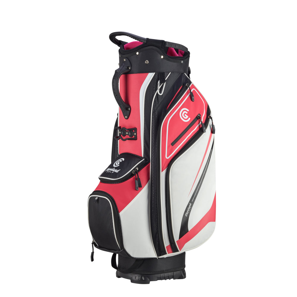 Cleveland Golf Friday 14 Way Divider Cart Bag Pink / White / Black  