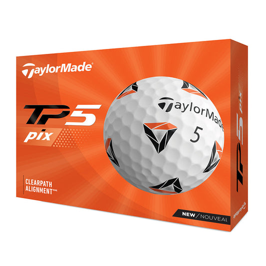 TaylorMade TP5 Pix White Golf Balls   