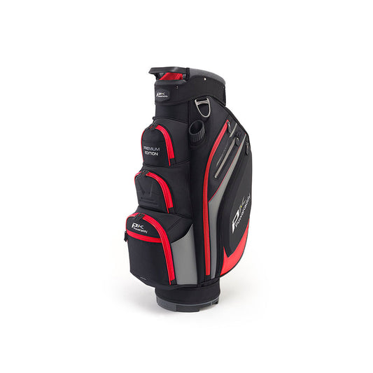 Powakaddy Premium Edition Golf Cart Bag Black / Gun Metal / Red  