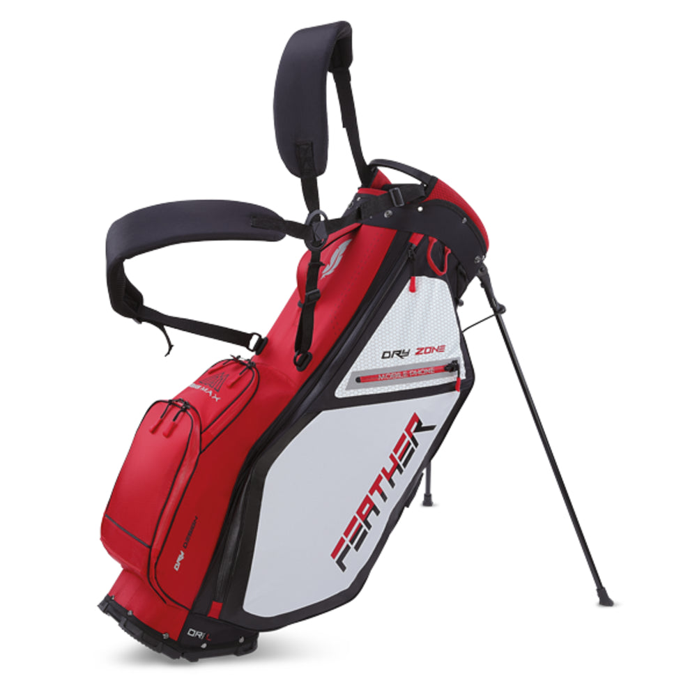 Big Max Dri Lite Feather Golf Stand Bag Red/Black/White  