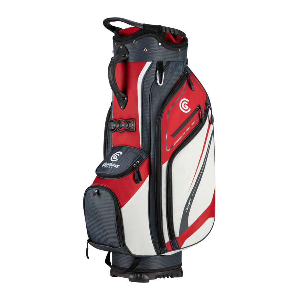 Cleveland Golf Friday 14 Way Divider Cart Bag Red / White / Grey  
