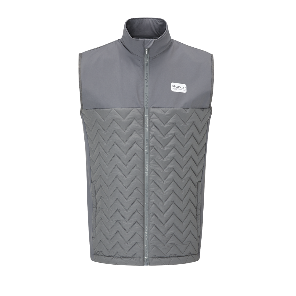 Stuburt Evolution Tech Golf Padded Gilet - Grey Slate Grey M 