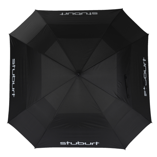 Stuburt 66" Double Canopy Golf Umbrella Black  