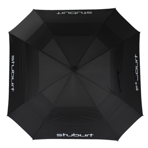 Stuburt 66" Double Canopy Golf Umbrella -Black