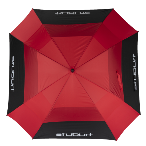 Stuburt 66" Double Canopy Golf Umbrella Red  