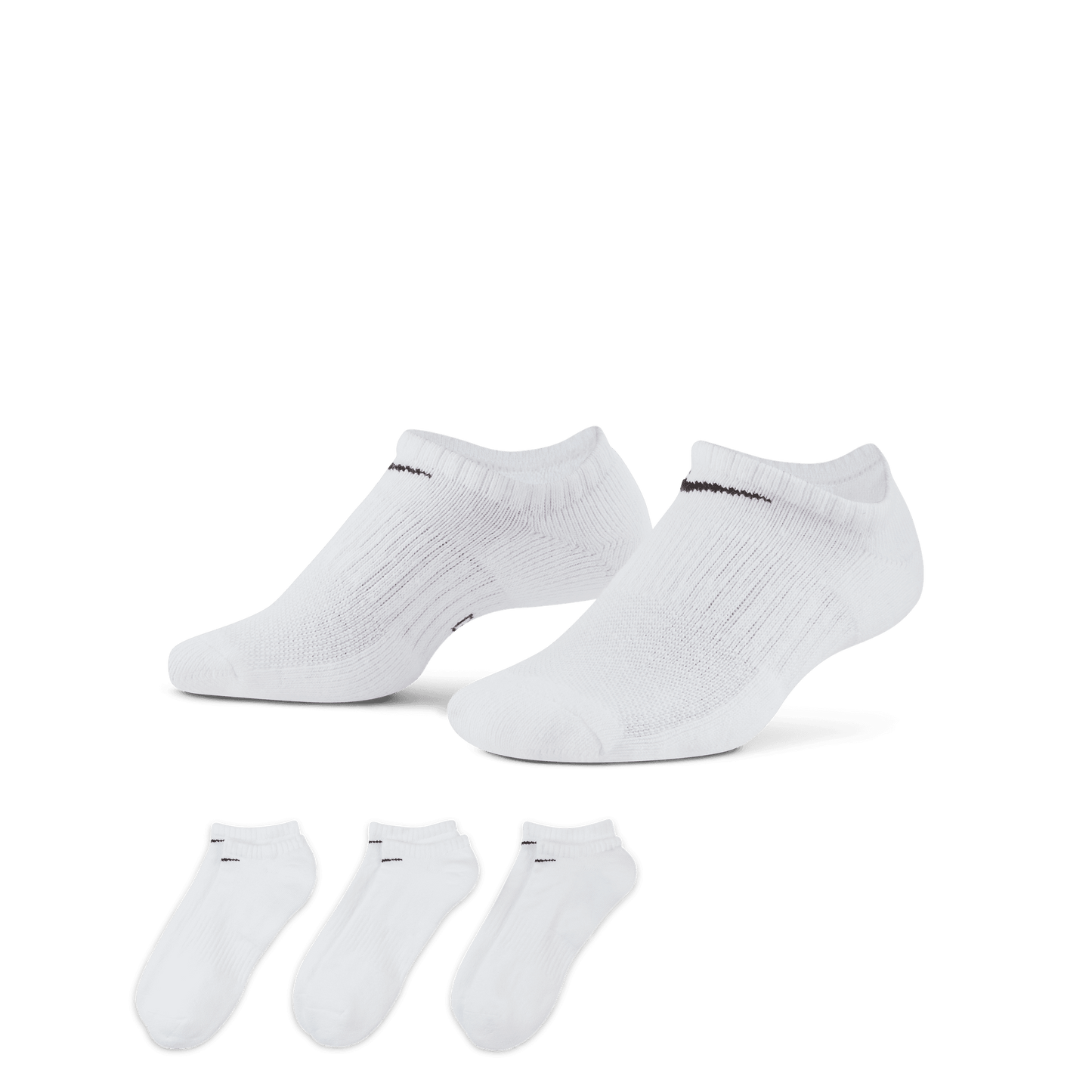 Nike Golf Everyday Lightweight No Show White Golf Socks 3 Pack SX7673 White 100 M 