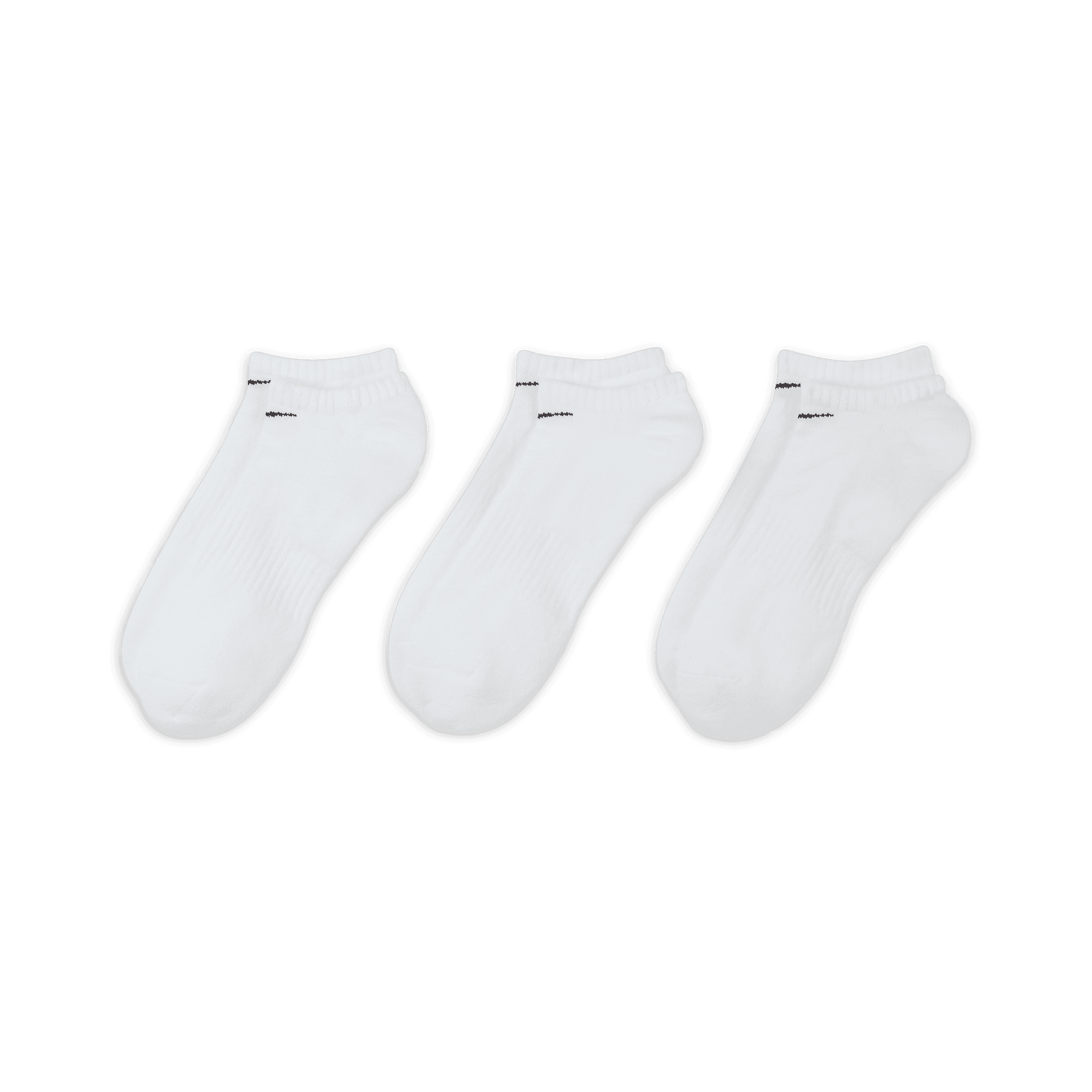 Nike Golf Everyday Lightweight No Show White Golf Socks 3 Pack SX7673   
