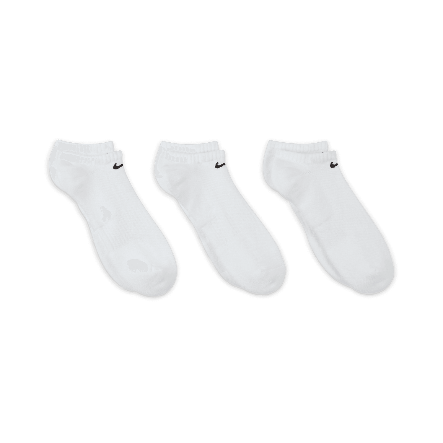 Nike Golf Everyday Lightweight No Show White Golf Socks 3 Pack SX7673   