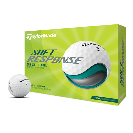 TaylorMade Soft Response Golf Balls White  