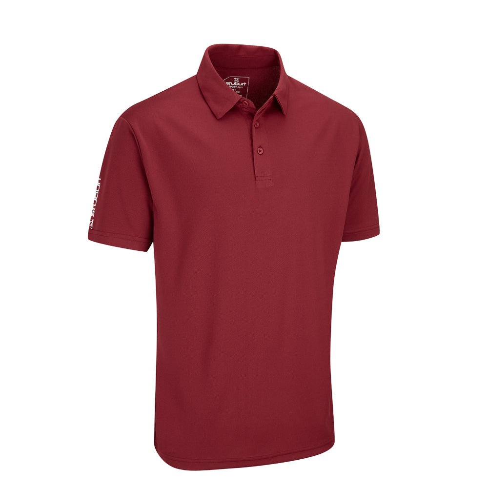 Stuburt Sport Tech Golf Polo Shirt Burgundy L 