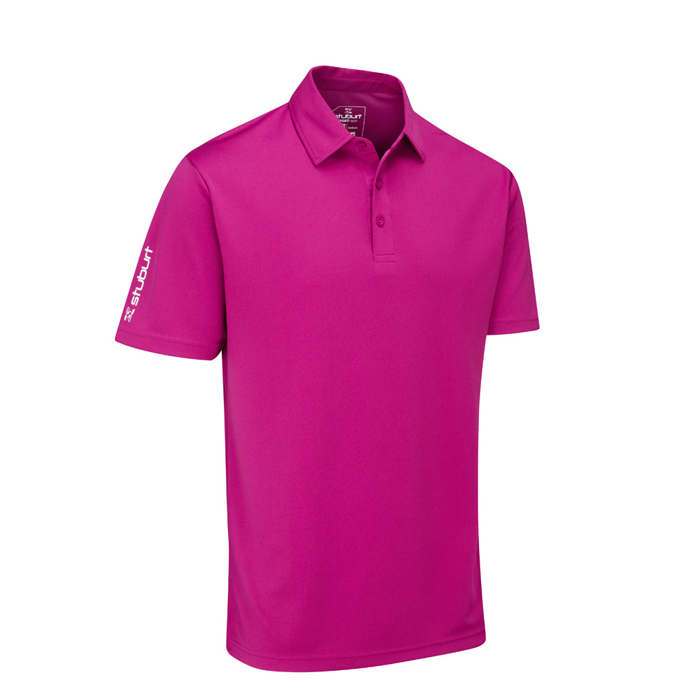 Stuburt Sport Tech Golf Polo Shirt Plum XL 