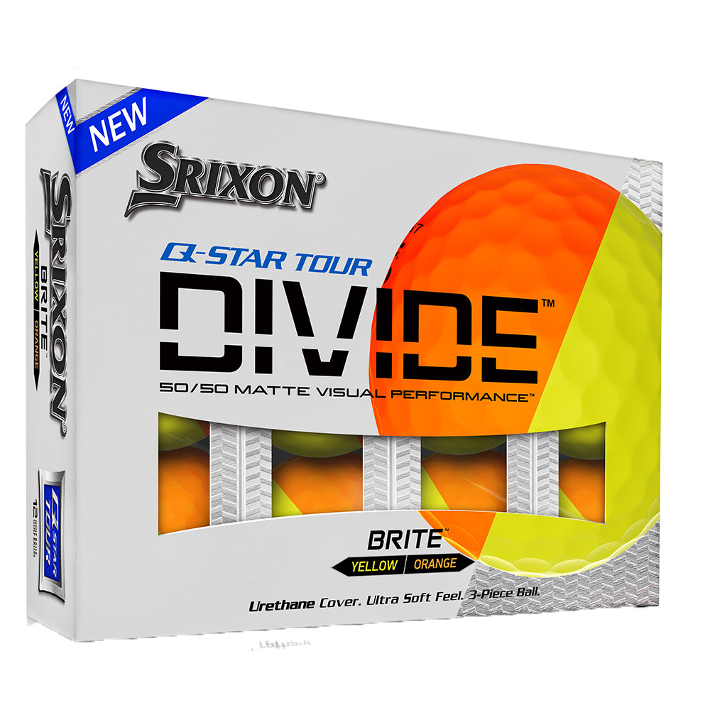 Srixon Q Star Tour Divide Golf Balls Yellow/Orange  
