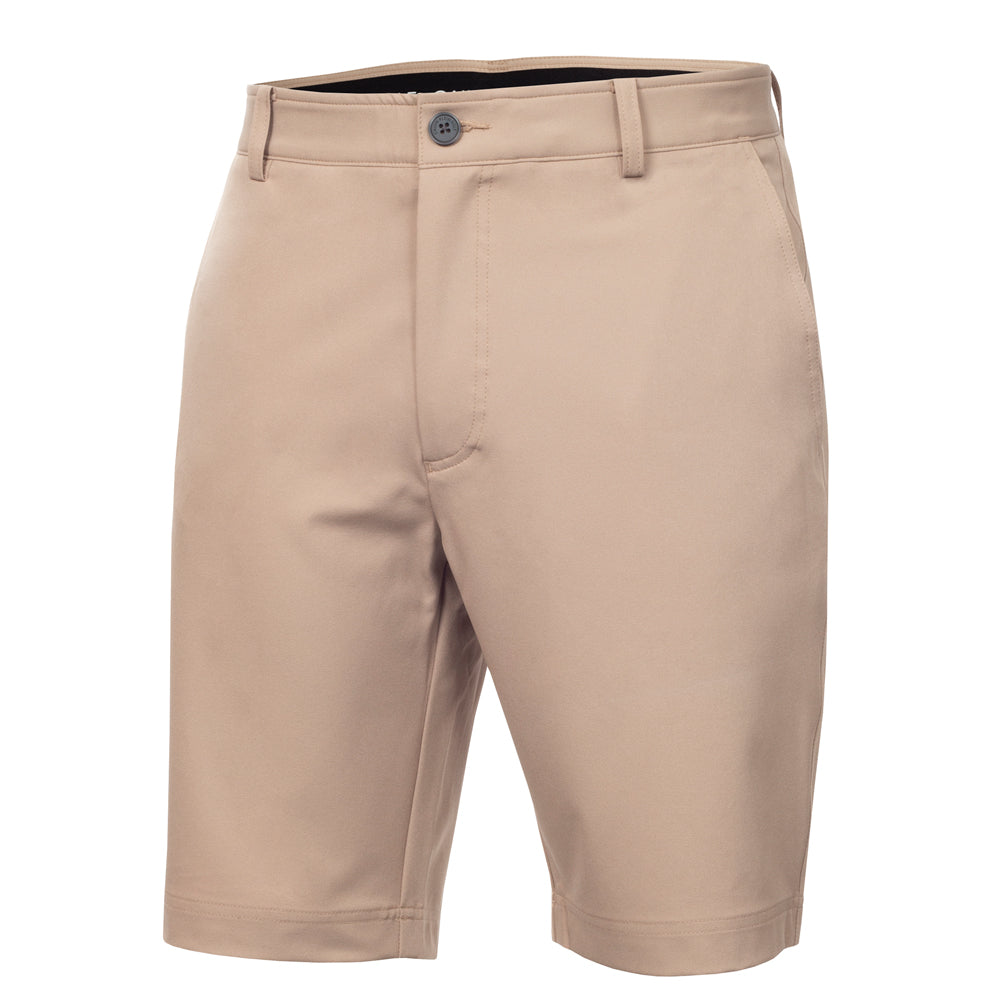Calvin Klein Bullet Regular Fit Stretch Golf Shorts C9585 Stone W30 