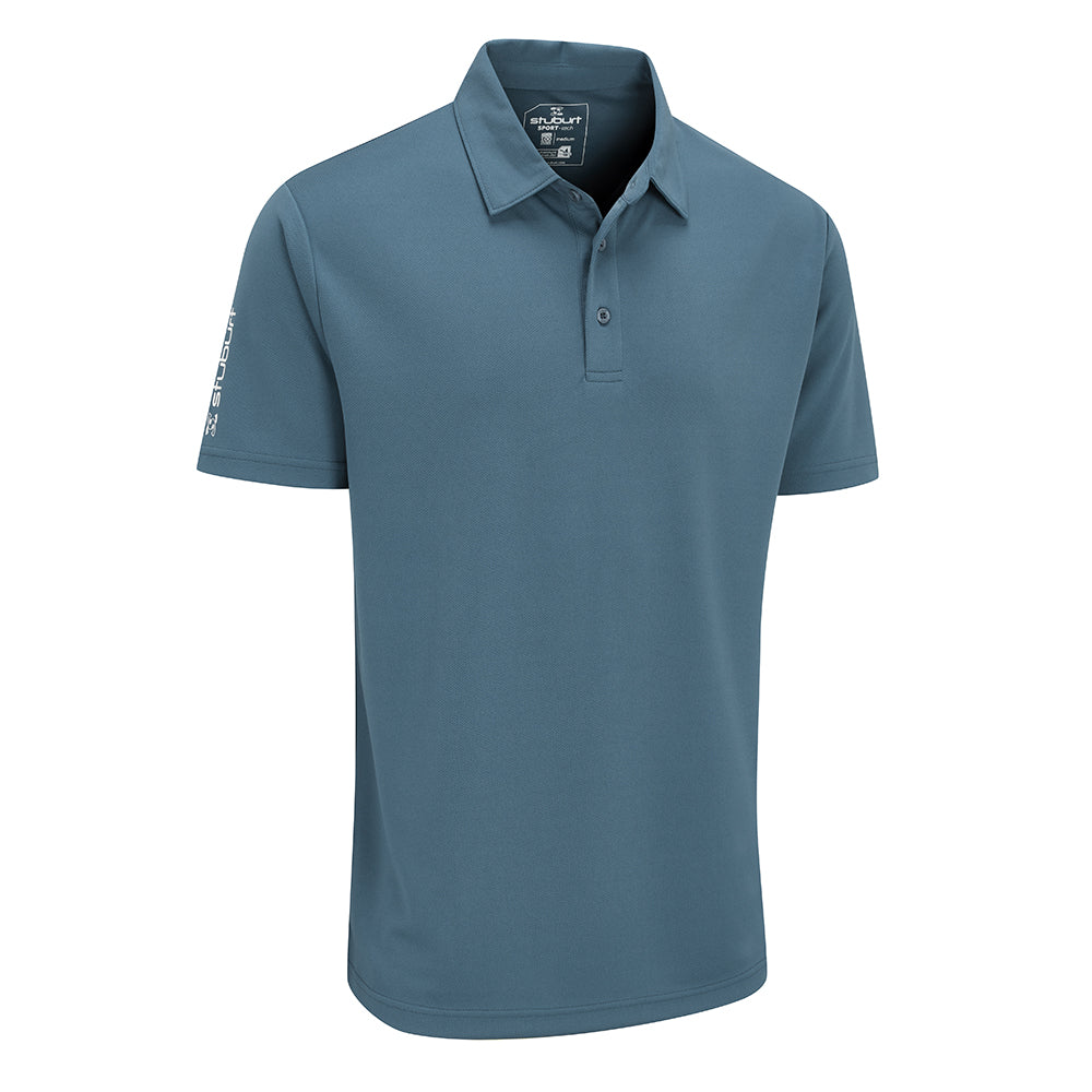 Stuburt Sport Tech Golf Polo Shirt Peacock Blue L 