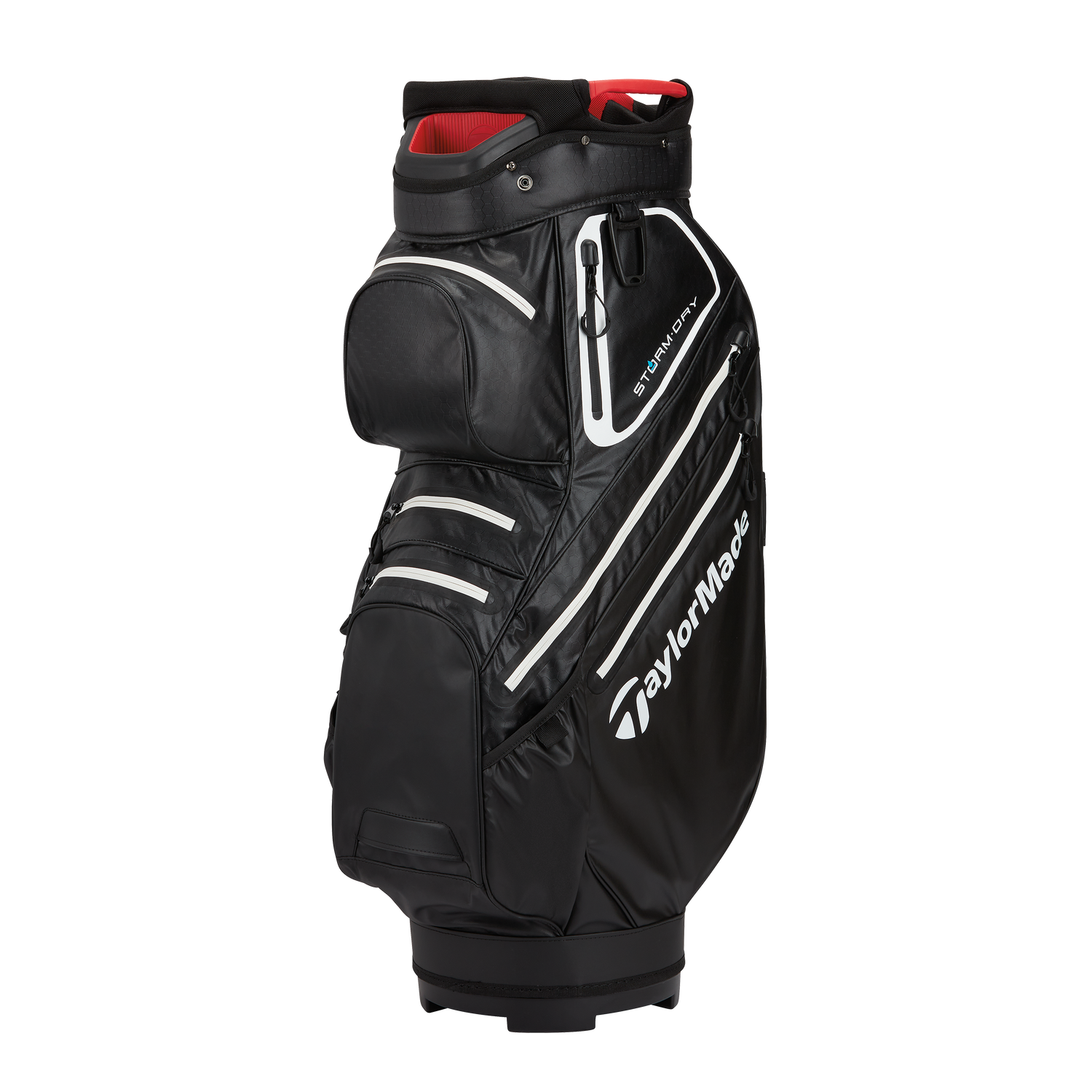TaylorMade Golf StormDry Waterproof Cart Bag Black/White/Red  