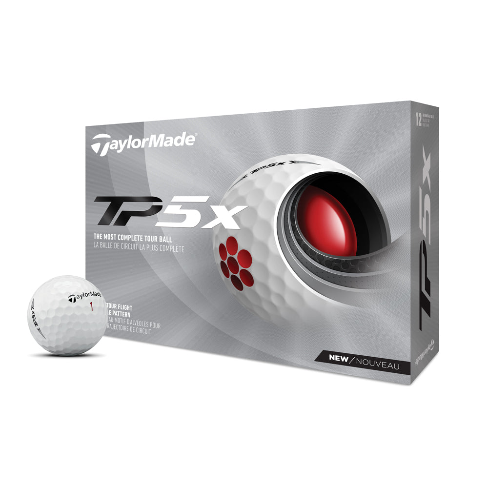 TaylorMade TP5x White Tour Golf Balls White  
