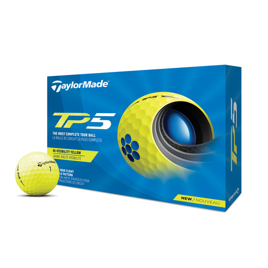 TaylorMade TP5 Yellow Golf Balls   