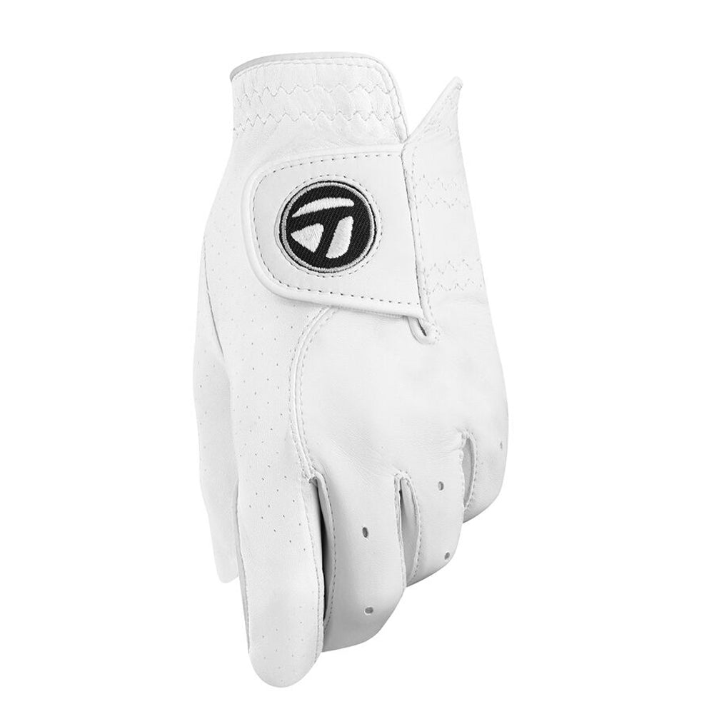 TaylorMade TP Cabretta Leather Soft Golf Glove White M Left Hand (Right Handed Golfer)