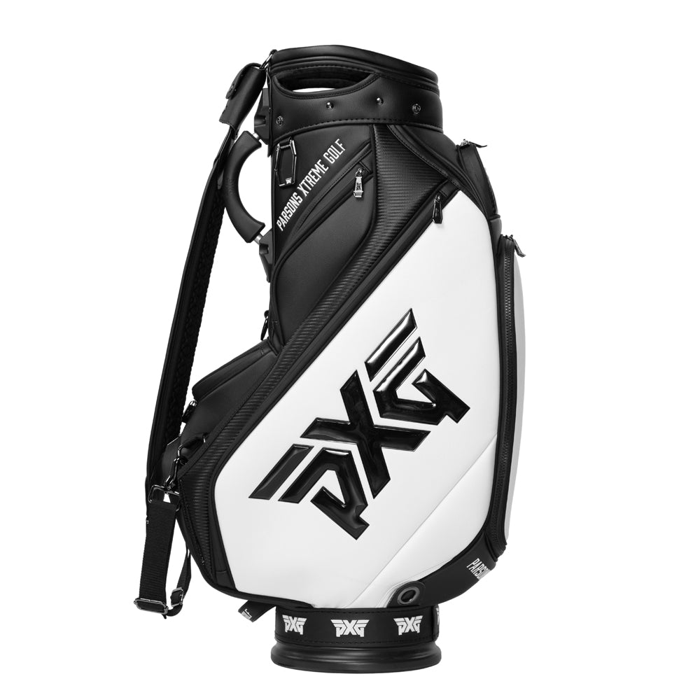 PXG Golf Tour Staff Bag Black/White  