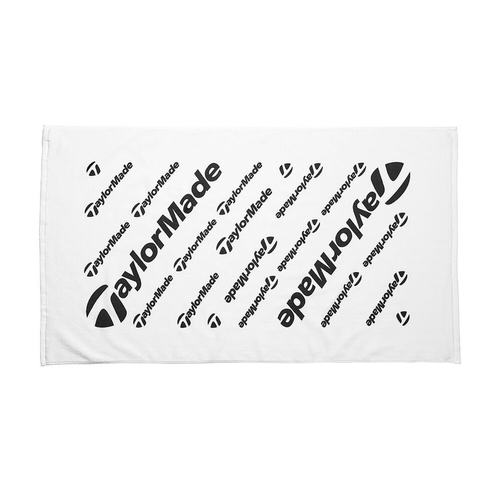 TaylorMade Golf Tour Towel - White   