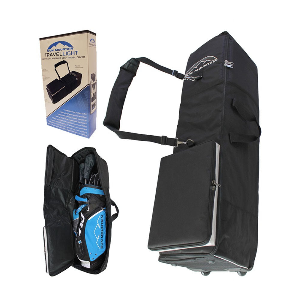 Sun Mountain Travellight Golf Wheeled Travel Cover Black  