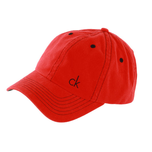 Calvin Klein Vintage Twill Golf Baseball Cap Red OSFA 