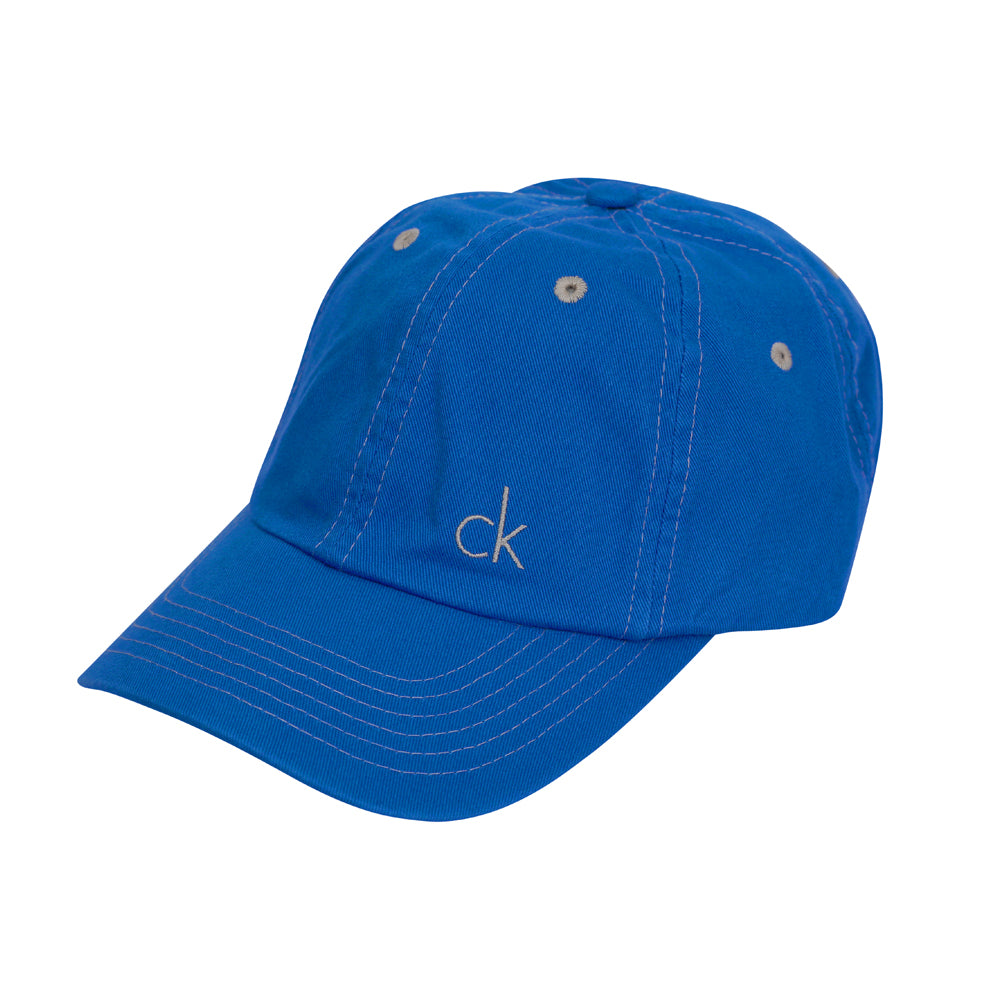 Calvin Klein Vintage Twill Golf Baseball Cap Cobalt Blue OSFA 