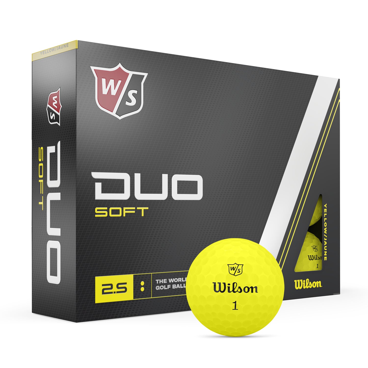 Wilson Staff Duo Soft 2.5 Golf Balls Yellow  