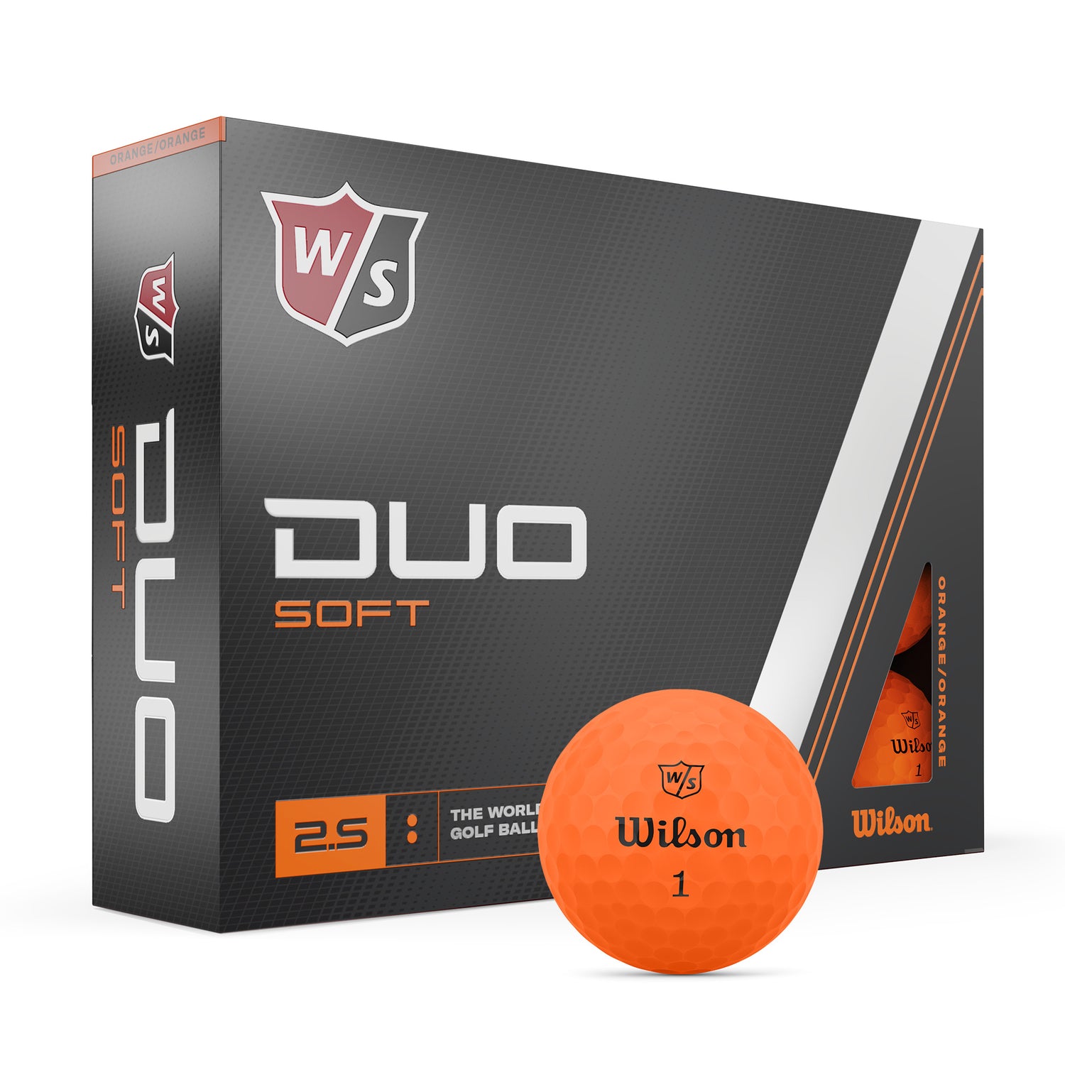 Wilson Staff Duo Soft 2.5 Golf Balls Orange  