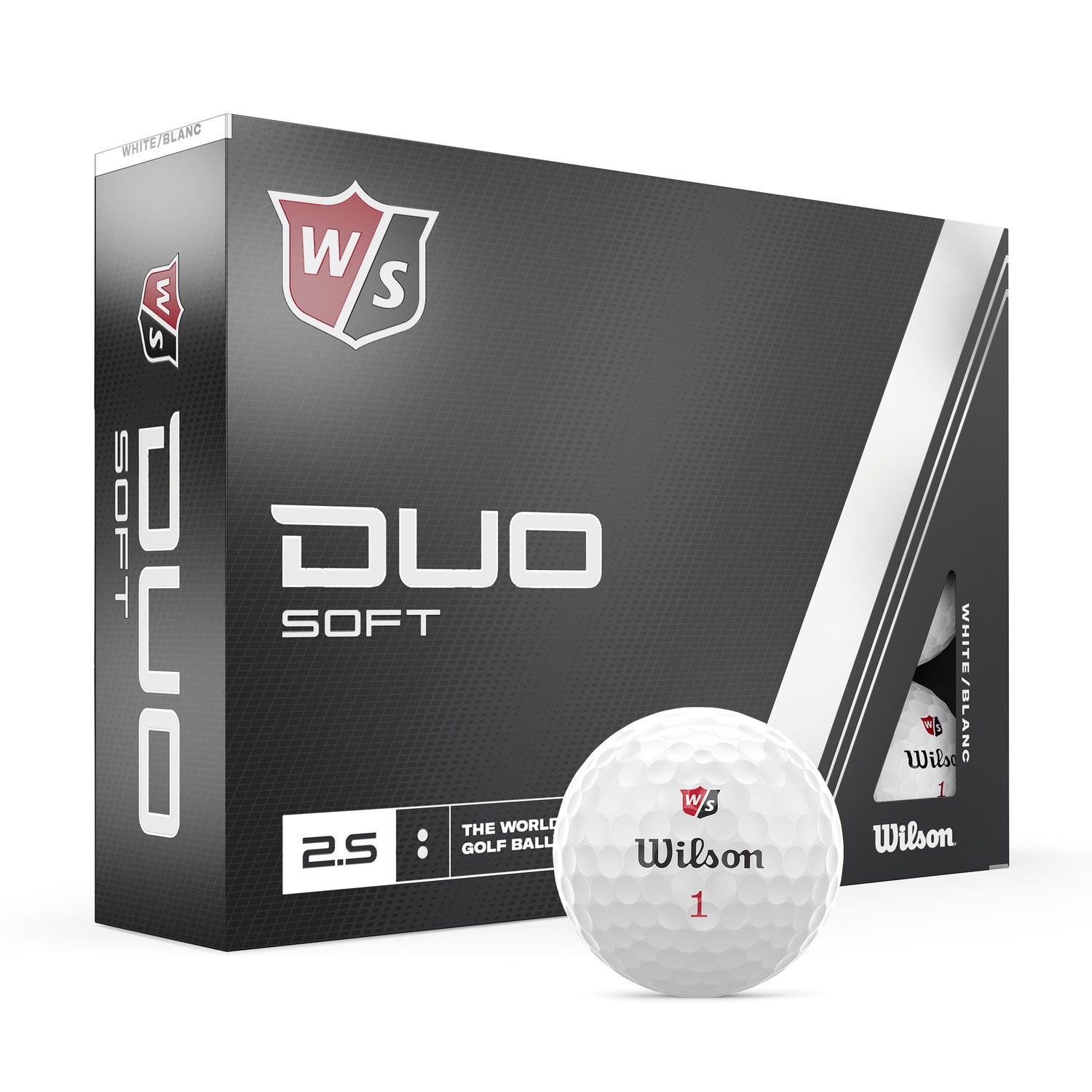 Wilson Staff Duo Soft 2.5 Golf Balls White  