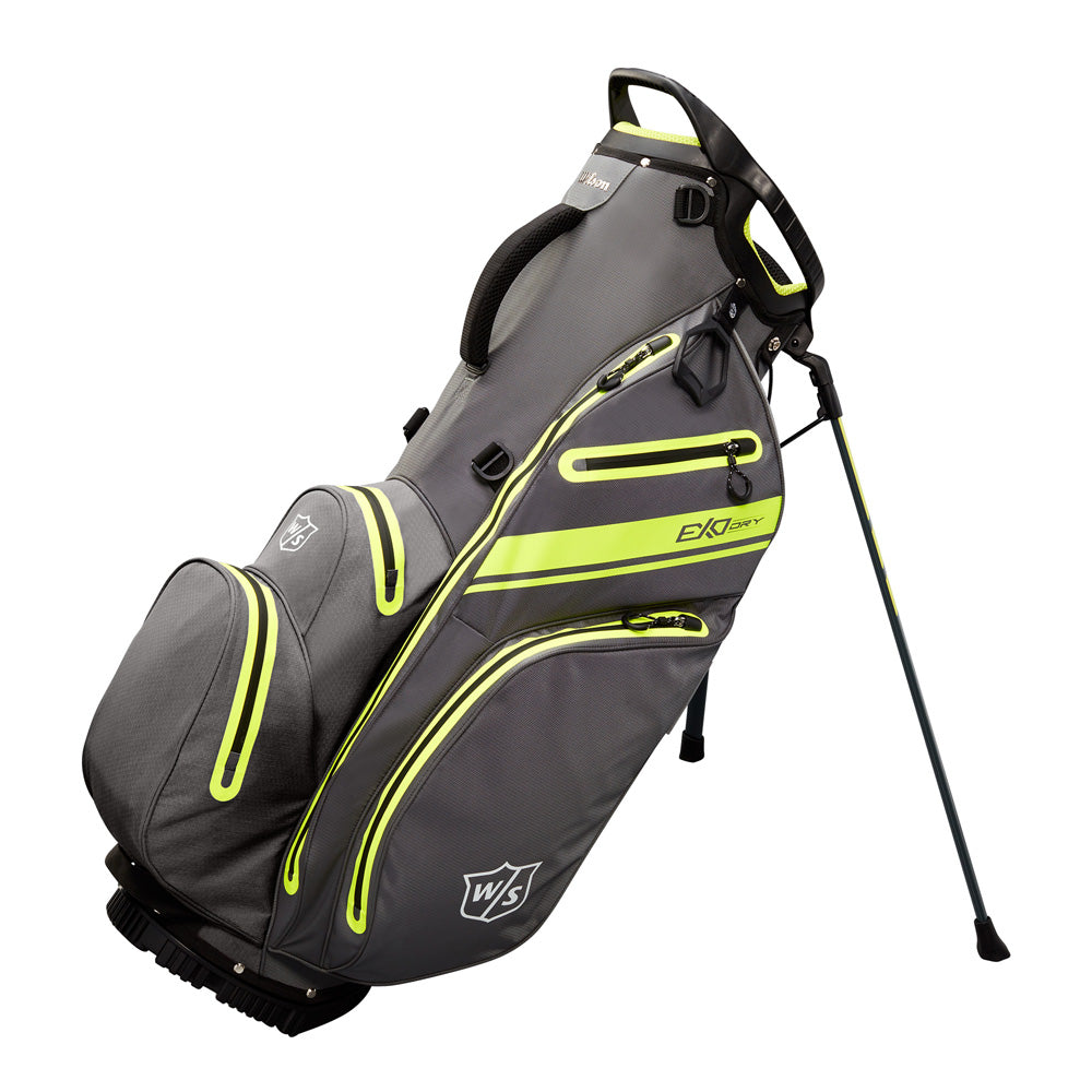 Wilson Staff EXO Dry Golf Stand Bag Charcoal/Citron/Silver  
