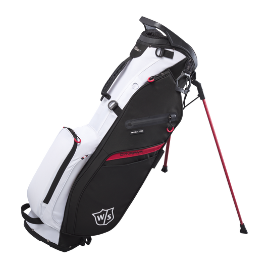 Wilson Staff Exo Lite Golf Stand Bag Black/ Red Dynapwr  