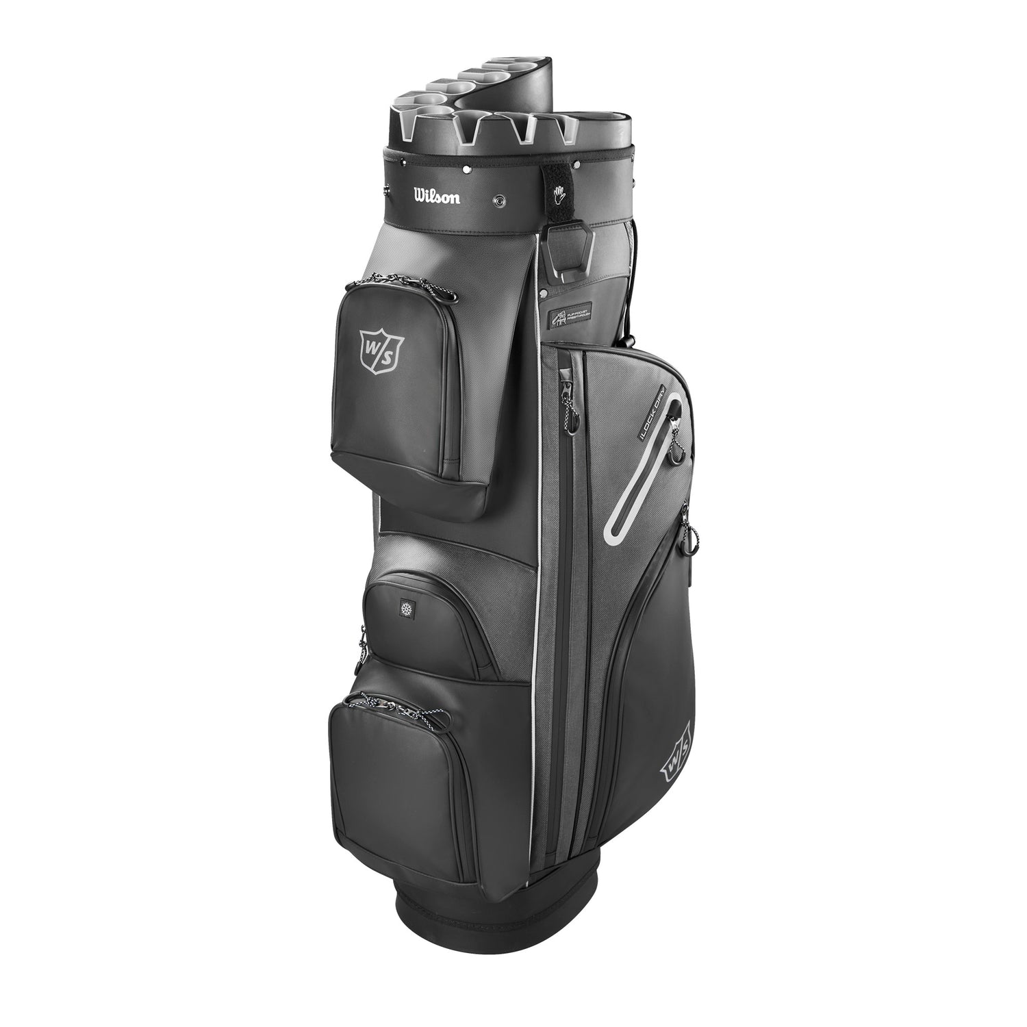 Wilson Staff I-Lock Dry Deluxe Golf Cart Bag Black/Silver  