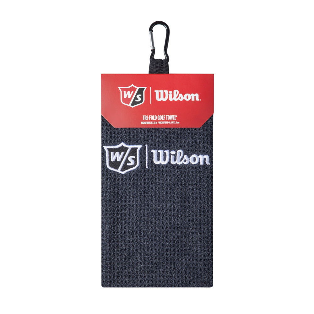 Wilson Staff Tri Fold Golf Towel Black  