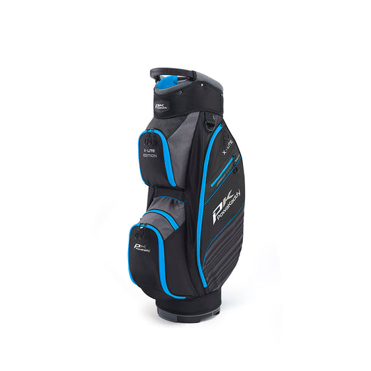 Powakaddy X-Lite Edition Golf Cart Bag Black / Gun Metal / Blue  
