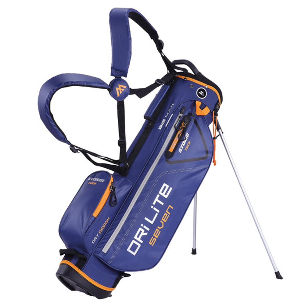 Big Max Golf Dri Lite 7 Water Resistant Stand Bag Navy/Orange  