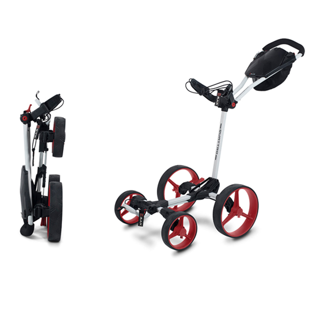 Big Max Blade Quattro 4 Wheel Golf Trolley White/Red  