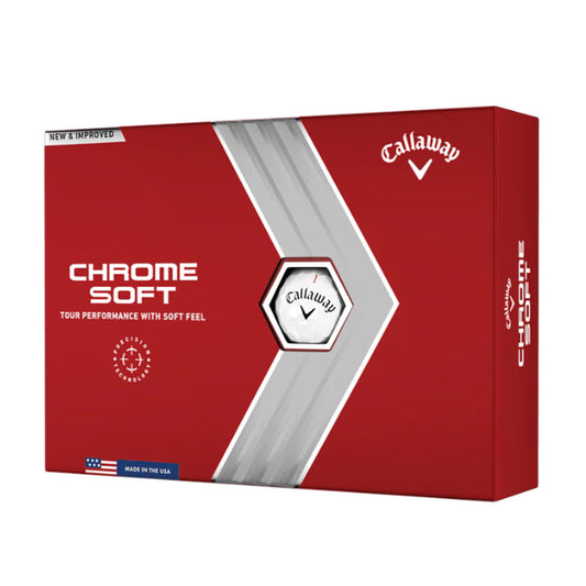 Callaway Chrome Soft White Golf Balls White  