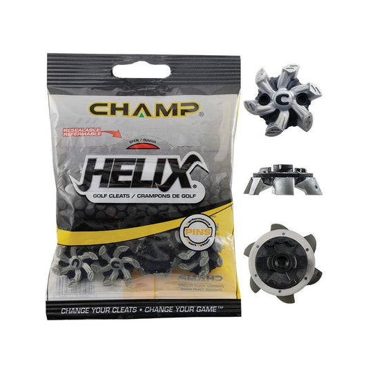 CHAMP Helix Pins Golf Soft Spikes Grey/Black