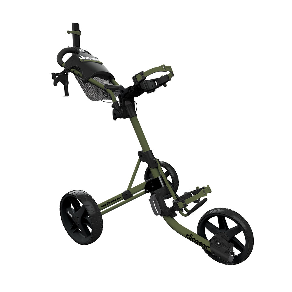 Clicgear 4.0 Premium 3 Wheel Golf Trolley Matt Army Green  