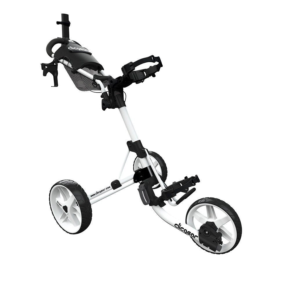 Clicgear 4.0 Premium 3 Wheel Golf Trolley Matt White  