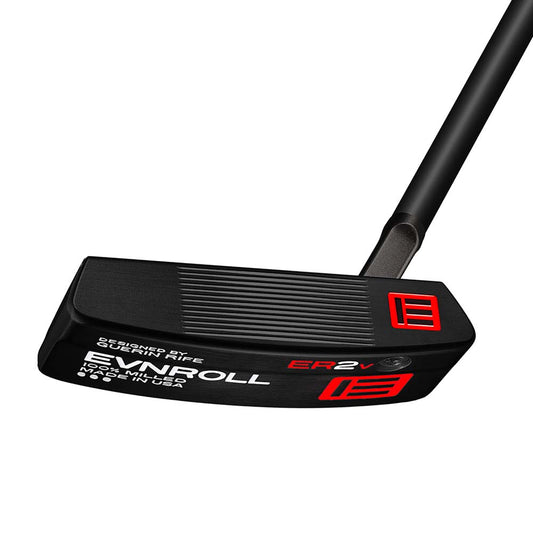 Evnroll ER2vB1 Black Short Slant MidBlade Golf Putter   